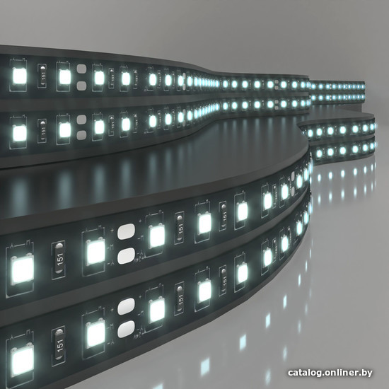 

Светодиодная лента Elektrostandard 24V 14.4W 60Led 5050 IP20 холодный белый, черный, 5м