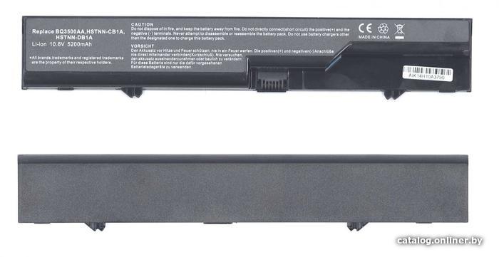 

Аккумуляторы для ноутбуков RageX HP Compaq 4320s 4420s (HSTNN-I85C-4) 5200мАч 10.8 V, черный