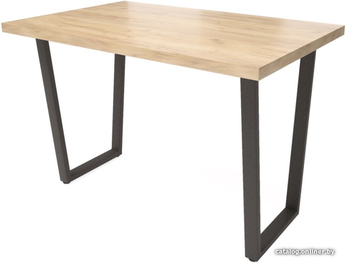 

Кухонный стол Millwood Лофт Уэльс Light 130x80 (18 мм, золотой Craft/черный)