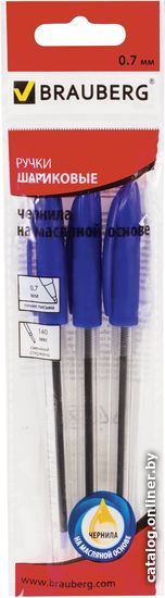 

Набор шариковых ручек BRAUBERG Rite-oil 142152 (3 шт.)