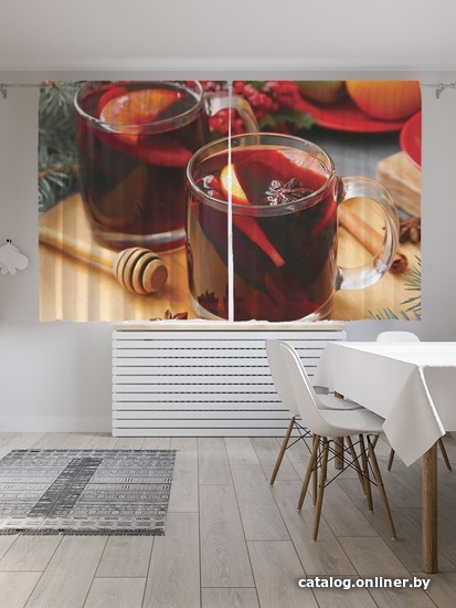 

Комплект штор JoyArty Чашечки глинтвейна 1.45x1.8 м p_380843_145x180 (2 шт)