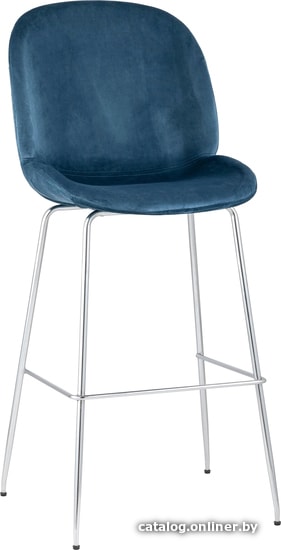 

Стул Stool Group Beetle со спинкой барный (маренго) хромированные ножки