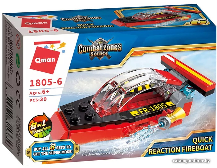 

Конструктор Qman CombatZones 1805-6 Quick Reaction Fireboat