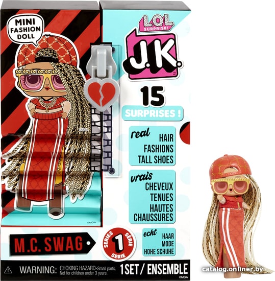 

Кукла-сюрприз L.O.L. Surprise! J.K. Mini Fashion Doll M.C. Swag 570769