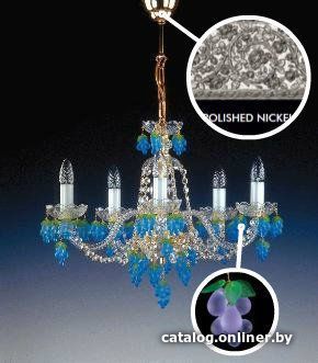 

Подвесная люстра ArtGlass Gizela V. Vino Violet St Nickel