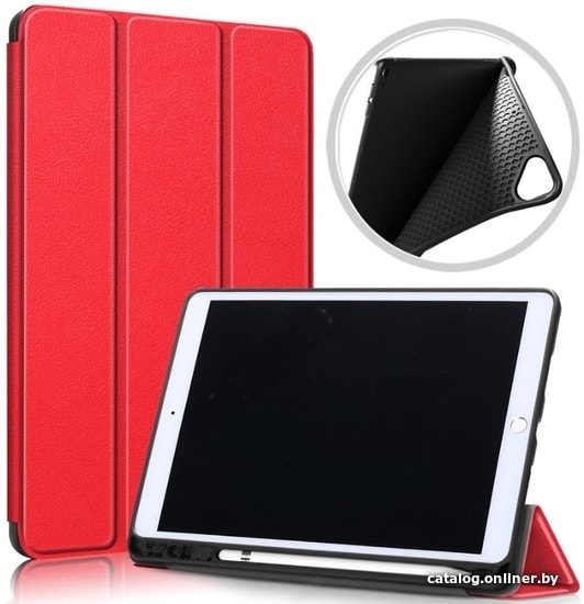 

Чехол для планшета JFK Smart Case для iPad 10.2 2019 (со стилусом, красный)
