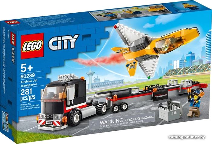 

Конструктор LEGO City 60289 Транспортировка самолёта на авиашоу