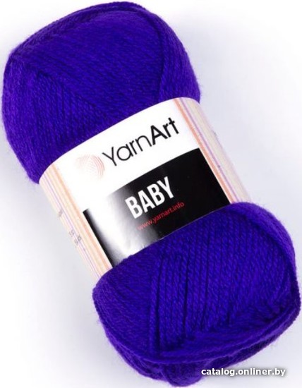 

Пряжа для вязания Yarnart Baby 100% акрил 203 50 г (150 м, фиолетовый)