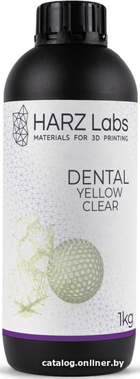 

Фотополимер HARZ Labs Dental Yellow Clear 1000 г (прозрачный желтый)