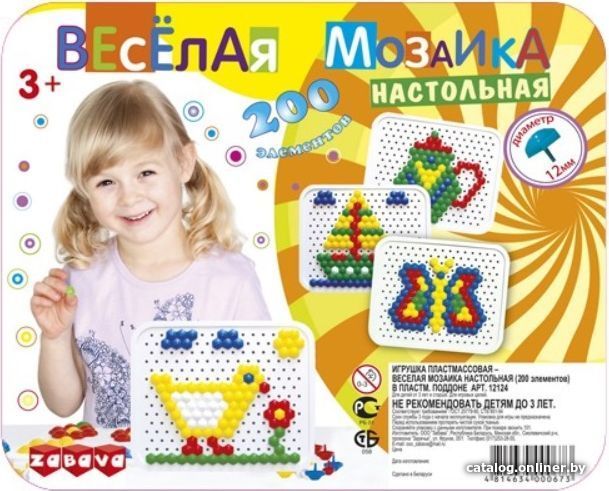 

Развивающая игрушка Забава Веселая мозаика 12124