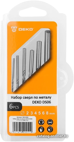 

Набор сверл Deko DS06 (6 предметов)