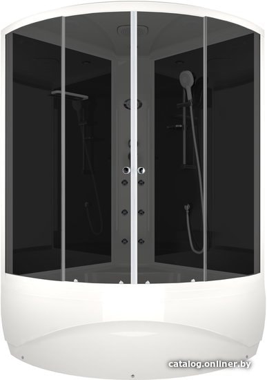 

Душевая кабина Domani-Spa Vitality High 120x120 с гидромассажем (тонированное/черный)