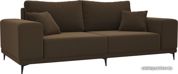 

Диван Mebelico Льюес 108605 (БНП, микровельвет, коричневый)
