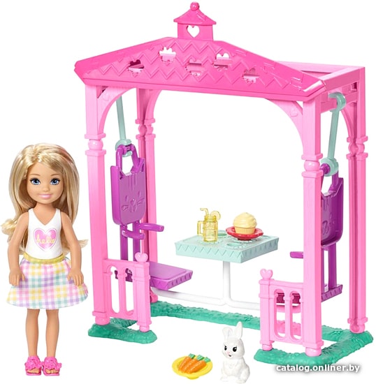 

Кукла Barbie Club Chelsea Doll and Pet Picnic FDB34