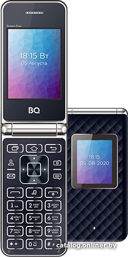 

Кнопочный телефон BQ-Mobile BQ-2446 Dream Duo (синий)