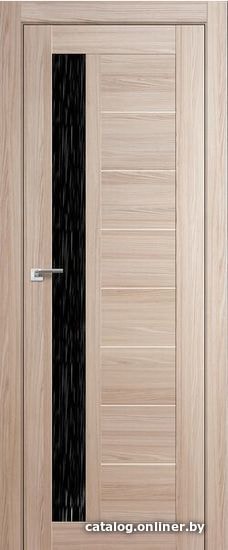 

Межкомнатная дверь ProfilDoors 37X 70x200 (капучино мелинга/стекло дождь черный)