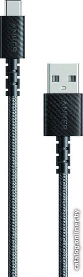 

Кабель Anker Powerline Select+ USB Type-A - USB Type-C A8022H11 (0.9 м, черный)