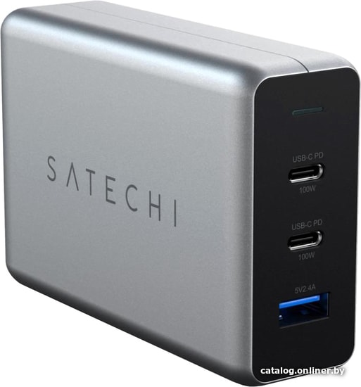 

Сетевое зарядное Satechi 100W Type-C PD Compact GAN Charger (европейская вилка)