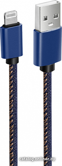 

Кабель Olmio 041652 USB Type A - Lighting (1.2 м, синий)