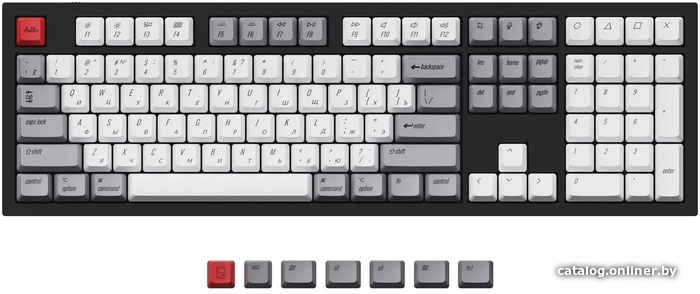 

Набор кейкапов Keychron Q3 & Q4 & Q6 & V3 & V4 & V6 & K8 & K8 Pro OEM Dye-Sub PBT Russian-ANSI Retro JM-189