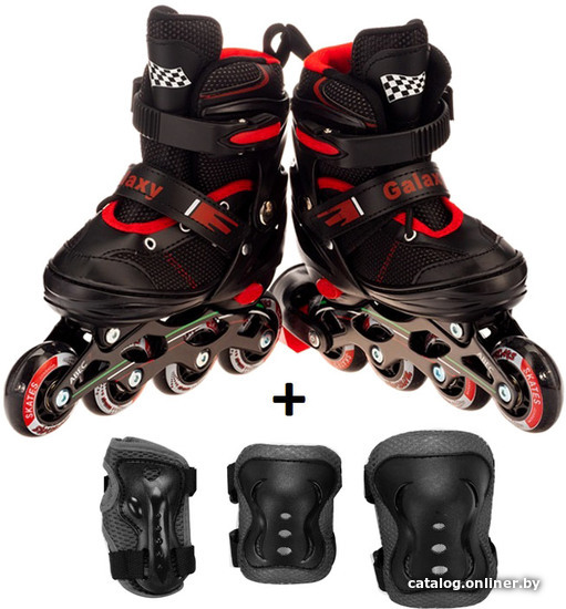 

Роликовые коньки Favorit 8301SET-L-BK (р. 38-41, красный)