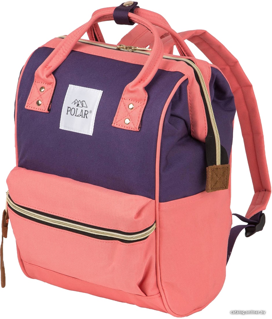 Городской рюкзак Polar п5108, розовый, серый