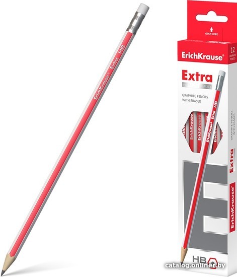 

Простой карандаш Erich Krause Extra HB 43572 шестигранный (12 шт)