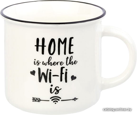 

Чашка Elan Gallery Home is where the Wi-Fi 880040
