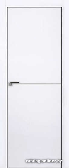 

Межкомнатная дверь ProfilDoors 12E 70x200 (аляска/кромка хром черная с 4-х сторон)