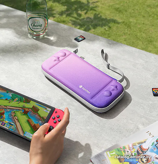 

Чехол для приставки Tomtoc Slim Case для Nintendo Switch (фиолетовый)
