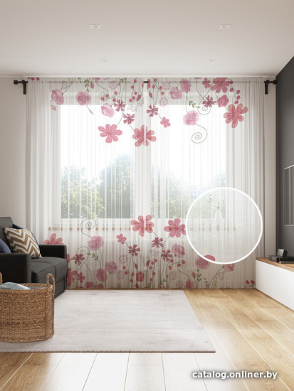 

Комплект штор JoyArty Цветочные узоры 1.45x2.65 м tul_16270_145x265 (2 шт)