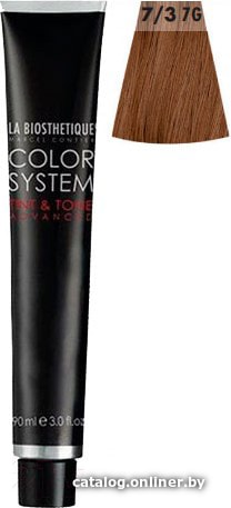 

Крем-краска для волос La Biosthetique Color System Tint & Tone 7/3 блондин золотистый