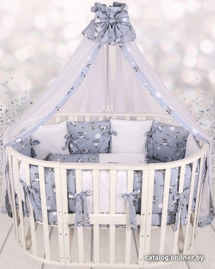 

Постельное белье Amarobaby Exclusive Soft Collectio 101 барашек (12 подушек, синий)