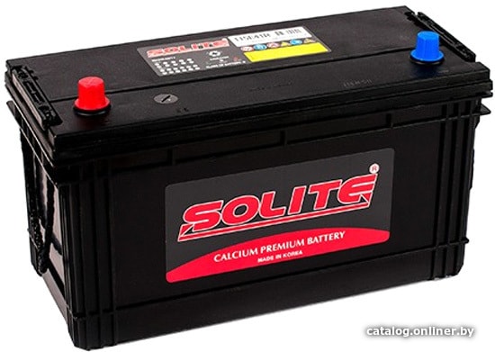 

Автомобильный аккумулятор Solite 115E41R длинный (115 А·ч)