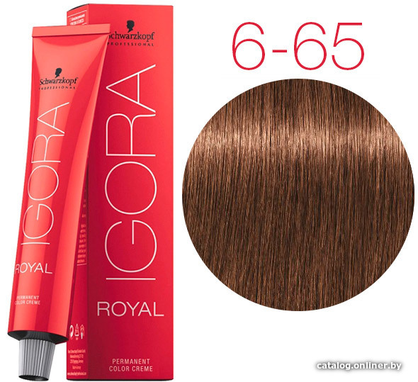 

Крем-краска для волос Schwarzkopf Professional Igora Royal Permanent Color Creme 6-65 60 мл