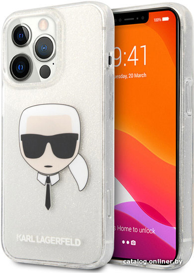 

Чехол для телефона CG Mobile Karl Lagerfeld для iPhone 13 Pro Max KLHCP13XKHTUGLS