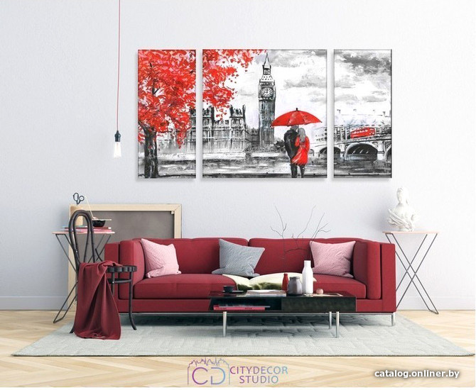 

Модульная картина Citydecor Романтика 6.9 60x118 см