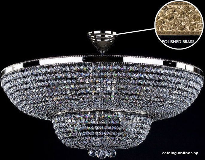 

Припотолочная люстра ArtGlass Gerta Dia 800 Polished Sp