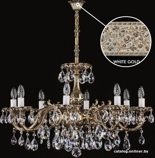 

Подвесная люстра ArtGlass Cr 0011/08/20 White Gold Ce