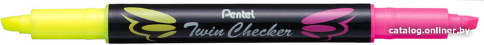 

Текстовыделитель Pentel Twin Checker SLW8-GP