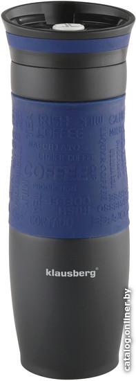 

Термокружка Klausberg KB-7102 0.5л (черный/синий)