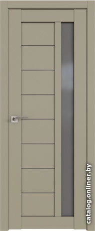 

Межкомнатная дверь ProfilDoors 37U 90x200 (шелгрэй, стекло графит)