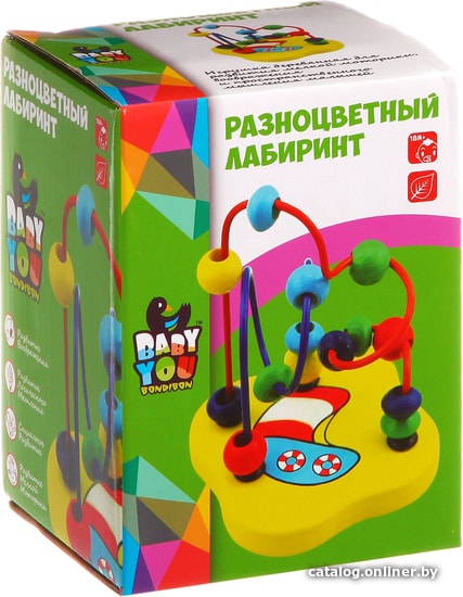 

Развивающая игрушка Bondibon Разноцветный лабиринт ВВ1089
