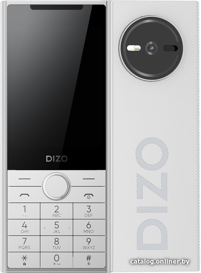 

Кнопочный телефон Dizo Star 500 (серебристый)