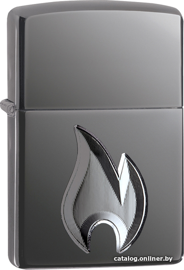 

Зажигалка Zippo Armor High Polish Black Ice Flame Design 29928