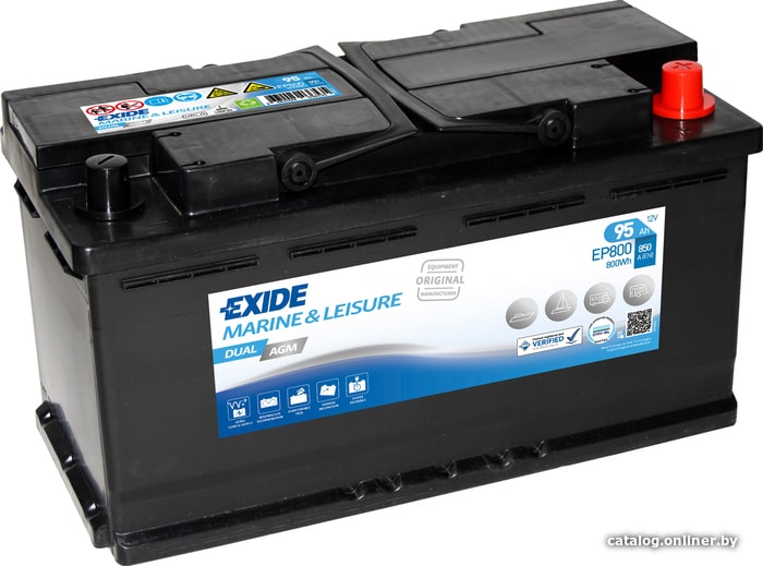 

Автомобильный аккумулятор Exide Dual AGM EP800 (95 А·ч)