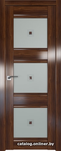 

Межкомнатная дверь ProfilDoors 4X 70x200 (орех амари/матовое с коричневым квадр. фьюзингом)