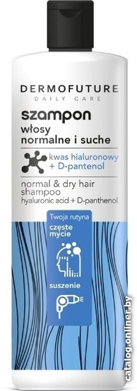 

Шампунь DermoFuture Daily Care с гиалуроновой кислотой и Д-пантенолом 380 мл
