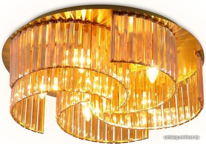 

Припотолочная люстра Ambrella light Traditional TR5207/6 GD/TI