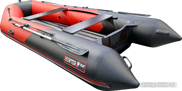 

Моторно-гребная лодка Хантер 365 ЛКА (красный/черный)